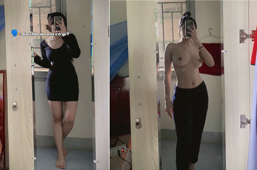 Cô gái trẻ yêu thích tạo dáng trước ống kính