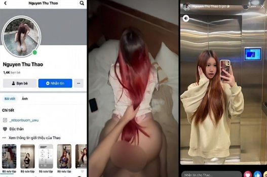 Nguyễn Thu Thảo thích thú đùa giỡn thứ đồ bự