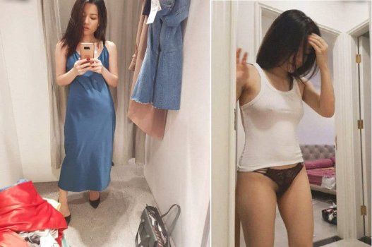 Vợ dâm mê T-back đi qua đi lại trước chồng